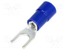 Fork terminal; M4; Ø: 4.2mm; 1.5÷2.5mm2; crimped; for cable; tinned