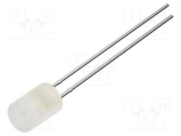 LED; white cold; 5mm; 150mcd; 100°; Front: flat; 2.8÷3.4VDC