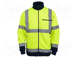 High visibility jacket; Size: XXL; yellow-navy blue