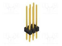 Connector: pin strips; pin header; male; PIN: 6; 2.54mm; THT; 2x3