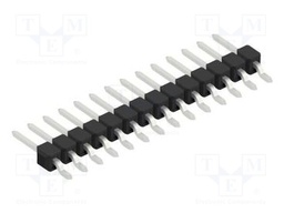 Connector: pin strips; pin header; male; PIN: 14; 2.54mm; SMT; 1x14