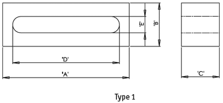 Core: ferrite; for flat cable; 40O; A:60mm; B:12mm; C:12.7mm