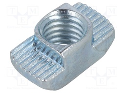 Nut; for profiles; Width of the groove: 10mm; steel; zinc
