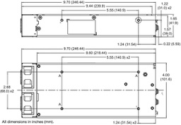Power supply: switched-mode; -40÷70°C; Mounting: for building in