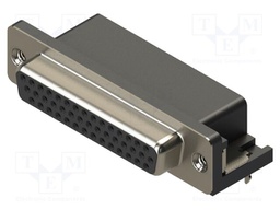 Connector: D-Sub HD; PIN: 44; socket; female; straight; THT; MHHDR