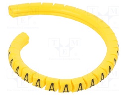Markers for cables and wires; Label symbol: A; 1.3÷3mm; PVC; PA