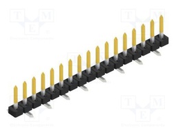 Connector: pin strips; pin header; male; PIN: 17; 2mm; SMT; 1x17