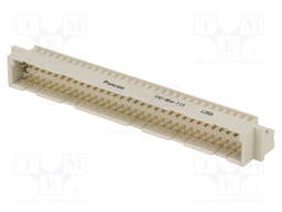 Socket; DIN 41612; type C; male; PIN: 64; a+c; THT; straight; len.4mm
