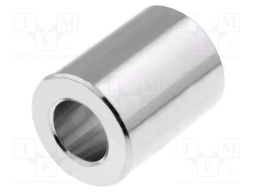 Spacer sleeve; 10mm; cylindrical; brass; nickel; Out.diam: 8mm