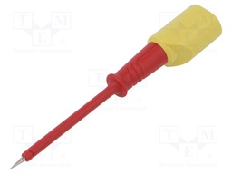 Measuring tip; red; Tip diameter: 2mm; Socket size: 4mm; 60VDC