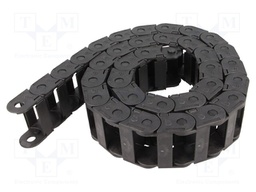 Cable chain; Series: Light; Bend.rad: 45mm; L: 986mm; Colour: black