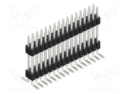 Connector: pin strips; pin header; male; PIN: 32; 1.27mm; SMT; 2x16