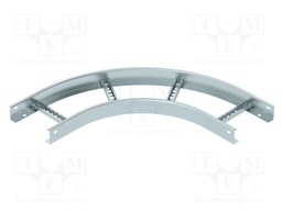 90 ° horizontal bend; zinc-plated steel
