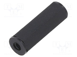 Screwed spacer sleeve; cylindrical; polyamide; M2; 15mm