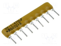 Resistor network: X; THT; 47Ω; ±2%; No.of resistors: 8
