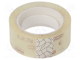 Adhesive tape; transparent; W: 18mm; L: 20m; Adhesive: acrylic