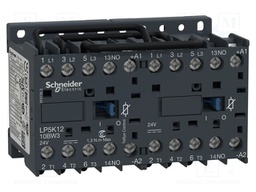 Contactor: 3-pole reversing; NO x3; Auxiliary contacts: NO; 24VDC