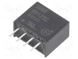Converter: DC/DC; 1W; Uin: 4.5÷5.5V; Uout: 12VDC; Iout: 83mA; SIP