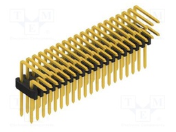Connector: pin strips; pin header; male; PIN: 40; 1.27mm; THT; 2x20
