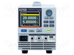 Power supply: programmable laboratory; Ch: 1; 0÷20VDC; 0÷5A