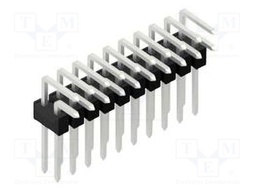 Connector: pin strips; pin header; male; PIN: 20; 2.54mm; THT; 2x10