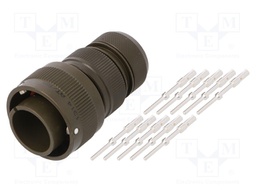 Connector: circular; VG95234; plug; male; PIN: 10; with contacts