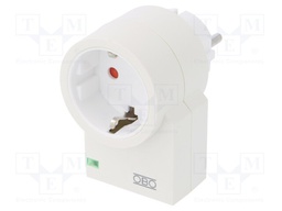 275VAC; IP20; Plug socket strip: protective; Colour: white