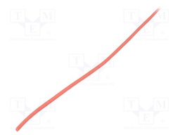 Heat shrink sleeve; glueless; 2: 1; 1.2mm; red; polyolefine