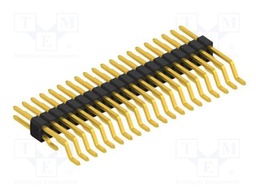 Connector: pin strips; pin header; male; PIN: 40; 1.27mm; SMT; 2x20