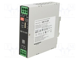 Power supply: switching; for DIN rail mounting; XDR-75