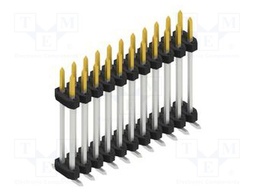 Connector: pin strips; pin header; male; PIN: 22; 2mm; SMT; 2x11