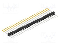 Connector: pin strips; pin header; male; PIN: 26; 2.54mm; SMT; 1x26