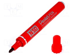 Marker: permanent marker; red; 1.5mm; N 50