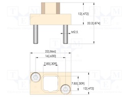 Test probe socket; 10mm