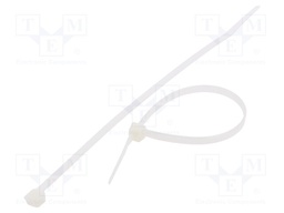 Cable tie; L: 180mm; W: 4.8mm; polyamide; 222N; natural; Ømax: 42mm