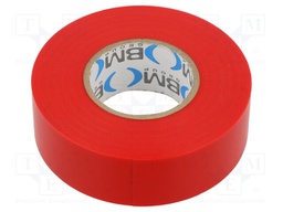 Tape: electrical insulating; W: 25mm; L: 25m; Thk: 0.15mm; red; 200%
