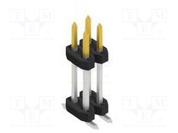 Connector: pin strips; pin header; male; PIN: 4; 2mm; SMT; 2x2; 100V