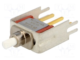Switch: push-button; Pos: 2; SPDT; 1A/120VAC; 1A/28VDC; none; 50mΩ