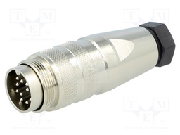 Connector: M16; male; for cable; IP65,IP67; plug; soldering; 150V