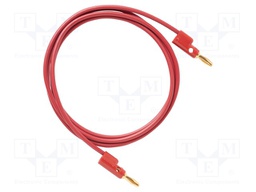 Test lead; 60VDC; 30VAC; 15A; Len: 0.305m; red; Features: stackable