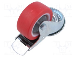 Transport wheel; Ø: 80mm; W: 30mm; H: 80mm; torsional with lock