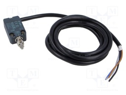 Limit switch; metal roller Ø12mm; NO + NC; lead 2m; IP67