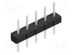 Connector: pin strips; pin header; male; PIN: 5; 2.54mm; THT; 1x5