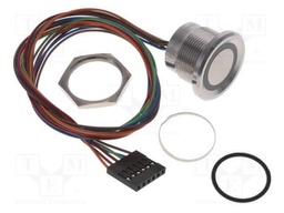 Switch: piezoelectric; Pos: 2; SPST; 1A/24VAC; 1A/24VDC; IP68; RGB