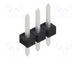Connector: pin strips; pin header; male; PIN: 3; 2.54mm; THT; 1x3