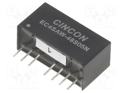 Converter: DC/DC; 5/6W; Uin: 18÷75V; 5VDC; Iout: 1200mA; SIP8; 4.8g