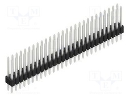 Connector: pin strips; pin header; male; PIN: 54; 1.27mm; THT; 2x27