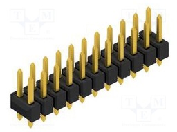 Connector: pin strips; pin header; male; PIN: 22; 2.54mm; THT; 2x11