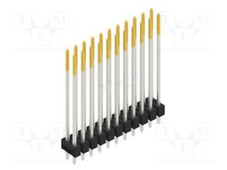 Connector: pin strips; pin header; male; PIN: 22; 2.54mm; THT; 2x11