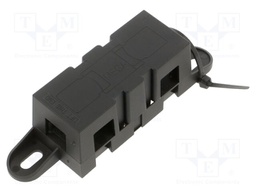 Fuse holder; 500A; M6 screw; Leads: solder lugs M6; UL94V-2; 32V